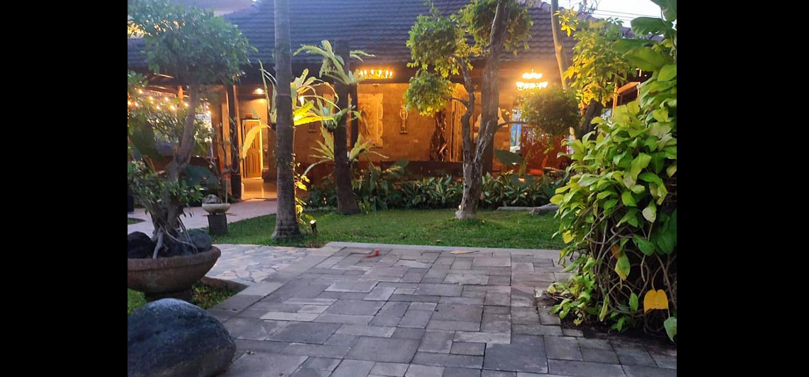 pool view from terrace